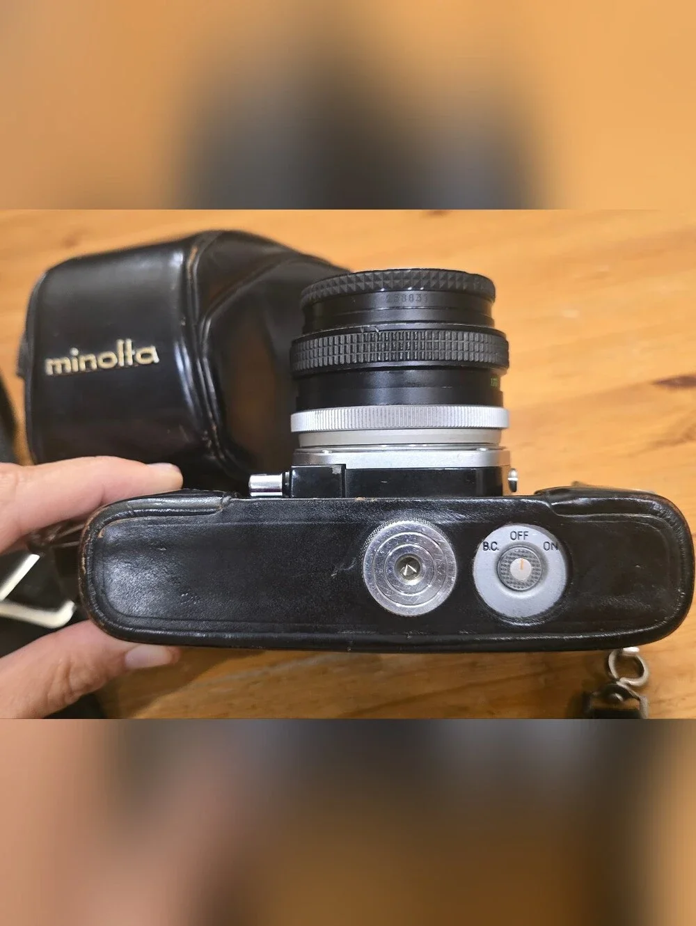 Vintage Minolta SR-T 100 Classic Manual 35mm Film Camera Black Silver With Lens